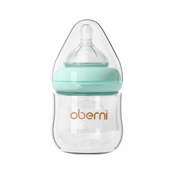 Glass Baby Bottles,Anti Colic Breastfeeding Bottle with Natural Response Nipple Size