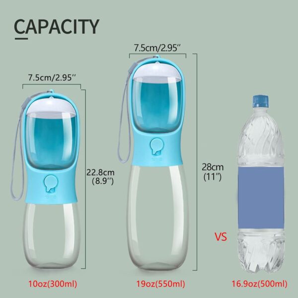 Dog Water Bottle,Portable Pet Water Bottle with Food Container - Image 5