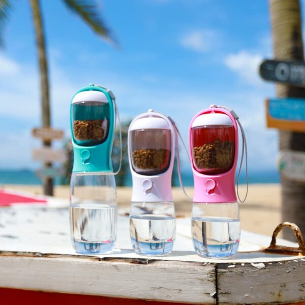 Dog Water Bottle,Portable Pet Water Bottle with Food Container - Image 6