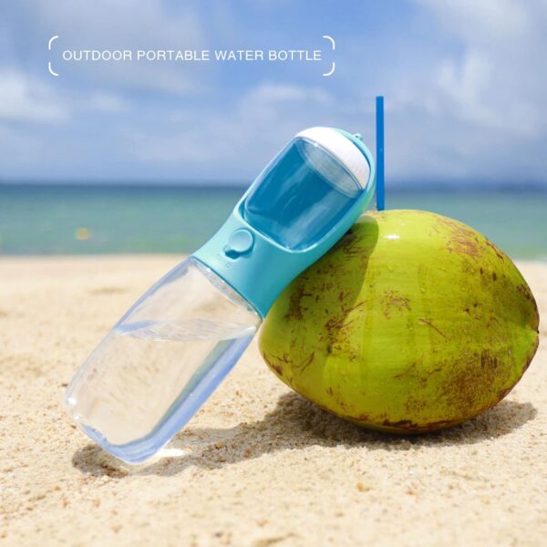 Dog Water Bottle,Portable Pet Water Bottle with Food Container - Image 2