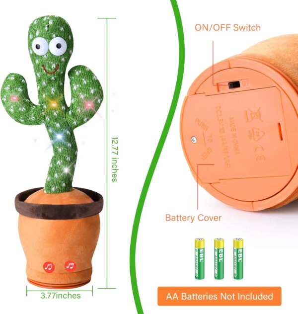 Dancing Talking Cactus Toy for Baby Toddler - Image 5