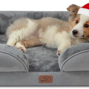 Bedsure Orthopedic Dog Bed for Medium Dogs - Waterproof Dog Sofa Beds Medium