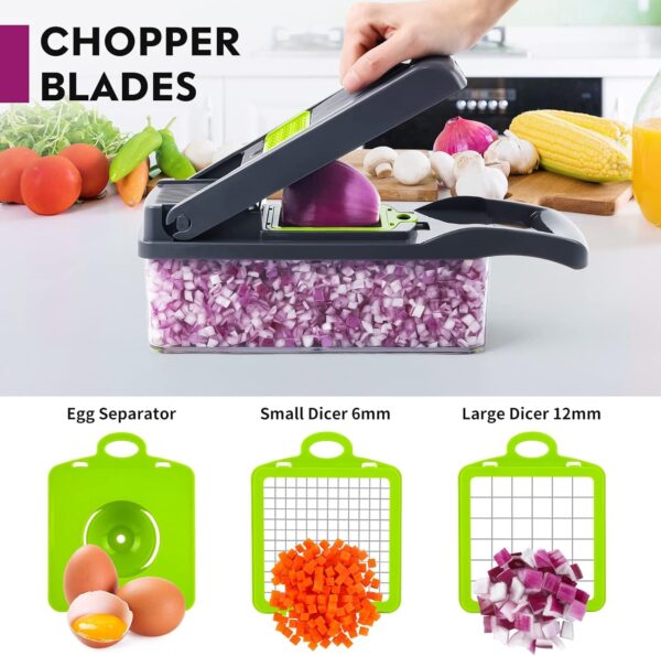 MAIPOR Vegetable/Pro Onion Chopper, Multifunctional 13 in 1 Food Chopper - Image 3