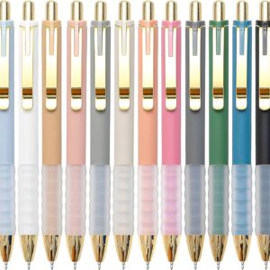 Linbsunne Ballpoint Pens Black Medium Point 1mm Pen with Super Soft Grip Ball Point Pen