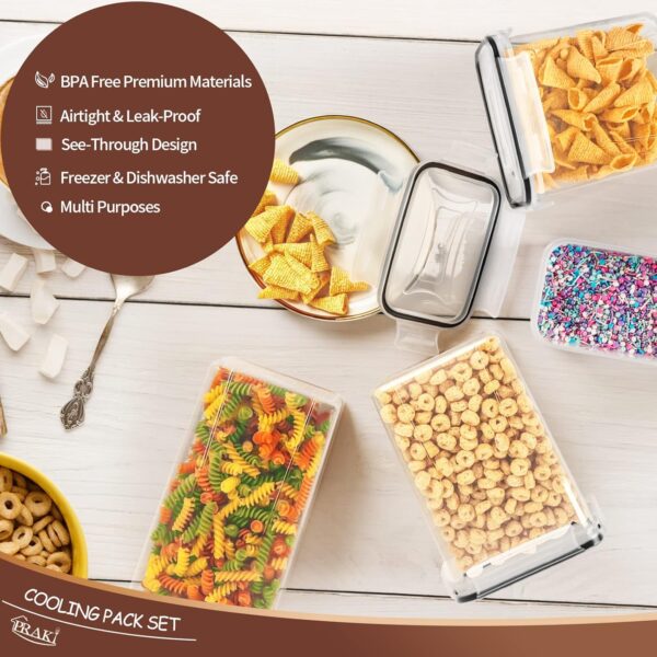 PRAKI Airtight Food Storage Containers Set with Lids - 24 PCS - Image 4