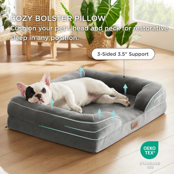 Bedsure Orthopedic Dog Bed for Medium Dogs - Waterproof Dog Sofa Beds Medium - Image 3