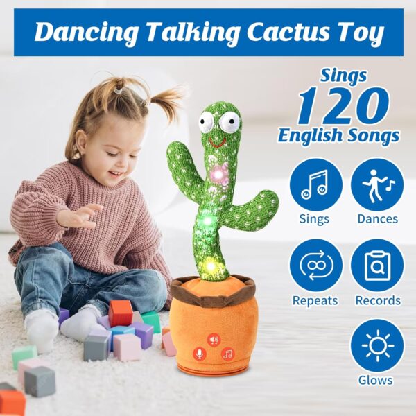 Dancing Talking Cactus Toy for Baby Toddler - Image 2