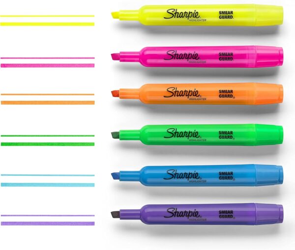 Sharpie Tank Highlighters, Fluorescent And Pastel Highlighters, Teacher And Office Supplies, School Supplies - Image 2