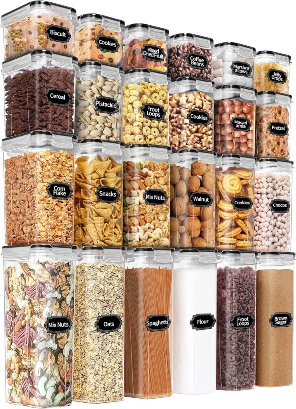 PRAKI Airtight Food Storage Containers Set with Lids - 24 PCS