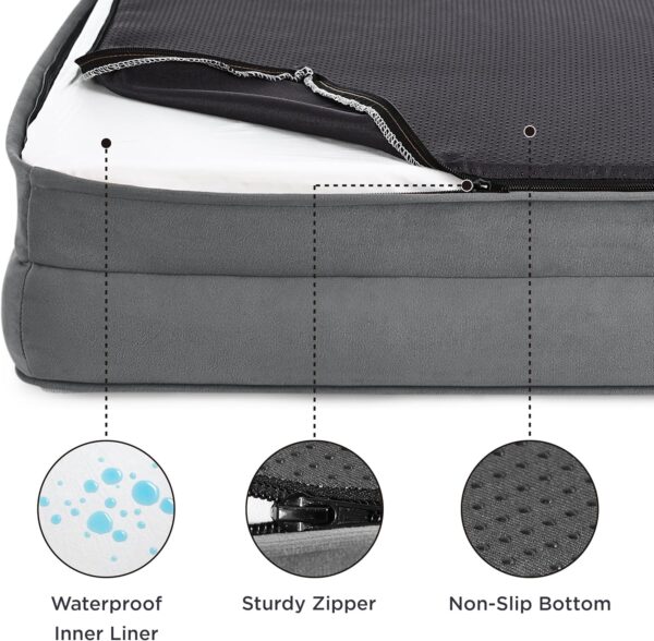 Bedsure Orthopedic Dog Bed for Medium Dogs - Waterproof Dog Sofa Beds Medium - Image 4